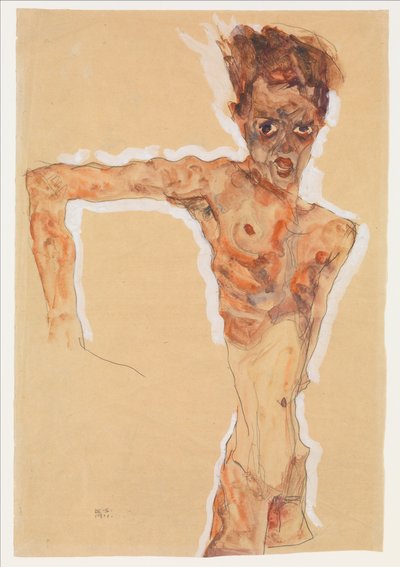 Autoportrait, 1911 - Egon Schiele