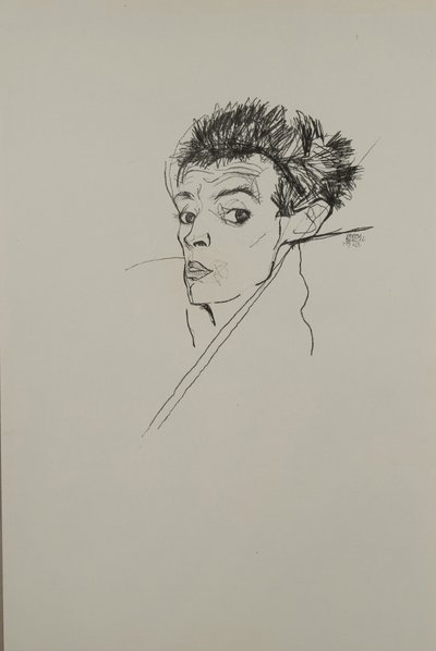 Autoportrait, 1913 - Egon Schiele