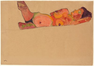 Fille endormie, 1910 - Egon Schiele