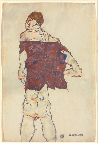 Homme debout - Egon Schiele