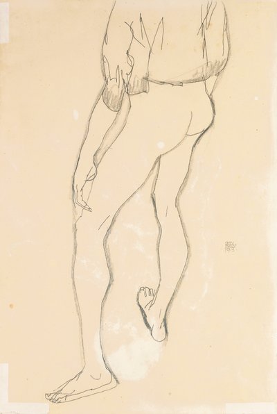 Homme nu debout, 1913 - Egon Schiele