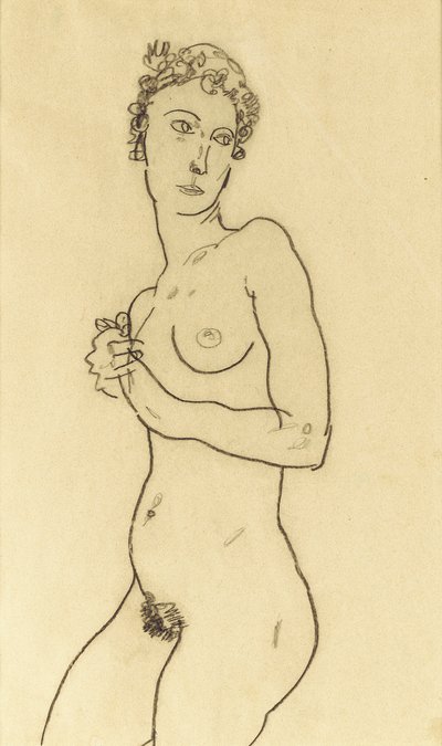 Nu debout - Egon Schiele