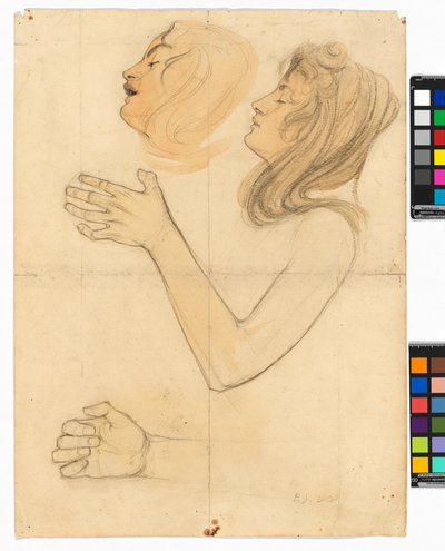Studien der Schwester des Künstlers, Gertrude Schiele - Egon Schiele