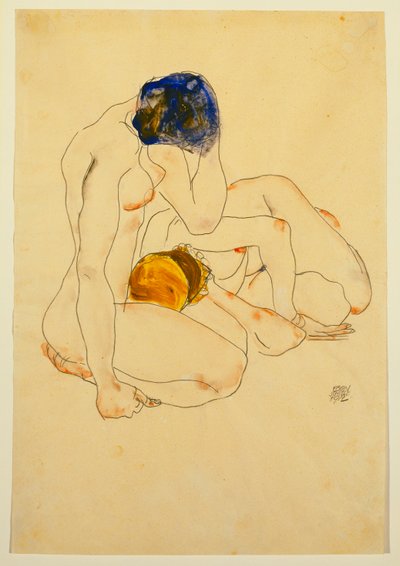Deux amis, 1912 - Egon Schiele