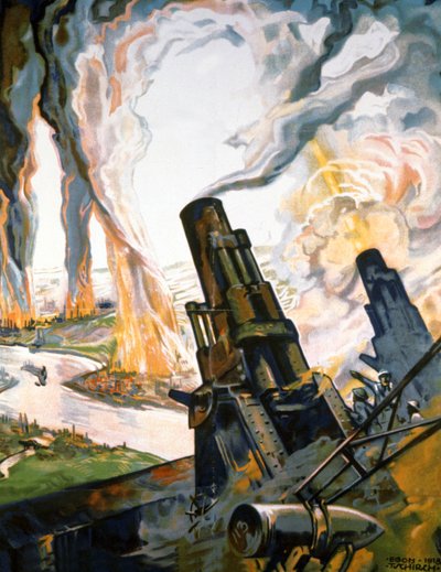 Affiche de propagande de la Première Guerre mondiale - Egon Tschirch