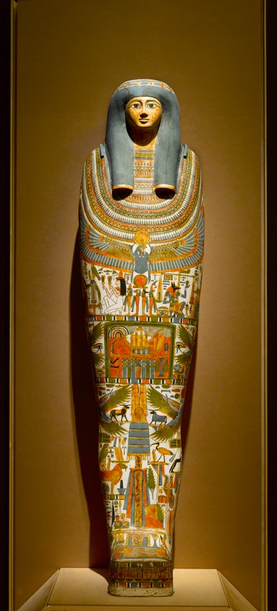 Cartonnage intérieur de Gautseshenu, vers 700-650 av. J.-C. - Egyptian