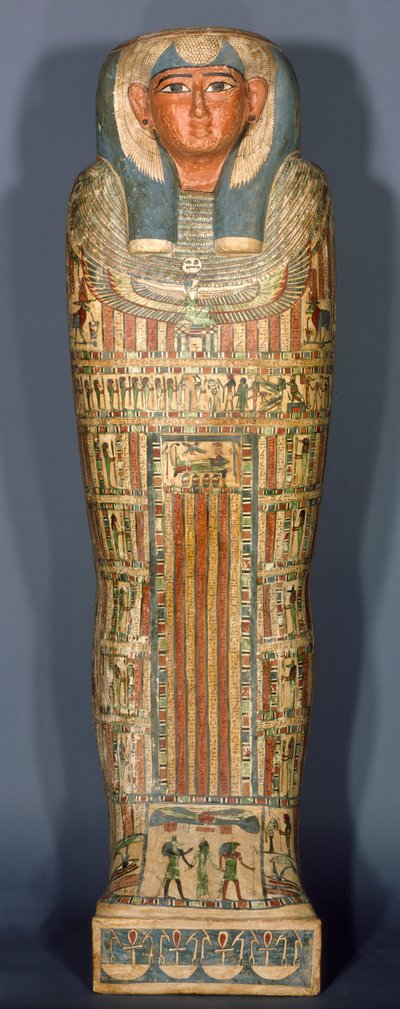 Cercueil intérieur de Djedmut, 26e-25e dynastie, Période tardive, c.715-525 av. J.-C. - Egyptian