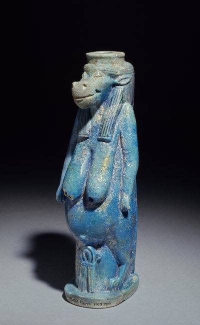 Taueret, la déesse hippopotame, probablement Période Tardive, c.664-332 av. J.-C. (faïence émaillée) - Egyptian