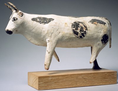 Taureau ou bœuf, Moyen Empire (bois peint) - Egyptian 11th Dynasty