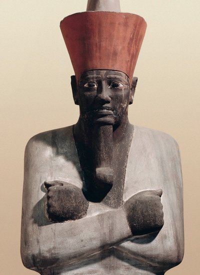 Statue de Mentouhotep II (grès peint) - Egyptian 11th Dynasty