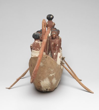 Modèle de bateau à voile de la tombe de Khety (Beni Hasan) Moyen Empire, c.2010 av. J.-C. - 1950 av. J.-C. - Egyptian 12th Dynasty