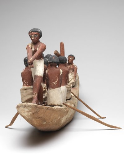 Modèle de bateau à voile de la tombe de Khety (Beni Hasan) Moyen Empire, c.2010 av. J.-C. - 1950 av. J.-C. - Egyptian 12th Dynasty
