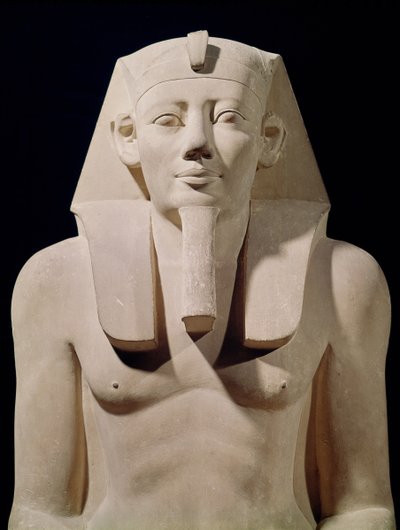 Statue assise de Sésostris Ier (1971-28 av. J.-C.), du Temple funéraire de Sésostris Ier à al-Lisht (détail) - Egyptian 12th Dynasty