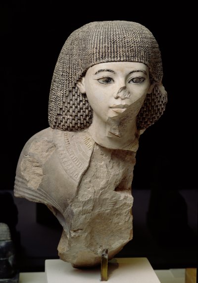 Buste du Scribe Royal, Meniou, Nouveau Royaume, c.1391-53 av. J.-C. - Egyptian 18th Dynasty