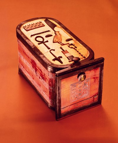 Boîte en forme de Cartouche, de la Tombe de Toutânkhamon - Egyptian 18th Dynasty