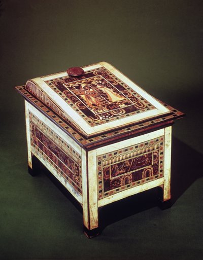 Coffre, de la tombe de Toutankhamon (vers 1370-1352 av. J.-C.) Nouveau Royaume - Egyptian 18th Dynasty