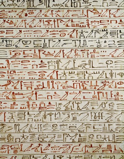 Détail du Livre des Morts, de la tombe de Thoutmosis III (vers 1504-1450 av. J.-C.) - Egyptian 18th Dynasty