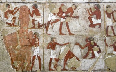 Antiquité égyptienne : peinture décorant la tombe de Rekhmire (TT100), vizir de la 18ème dynastie - Egyptian 18th Dynasty