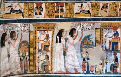 Antiquité égyptienne: peuple de la tombe de Roy - Egyptian 18th Dynasty