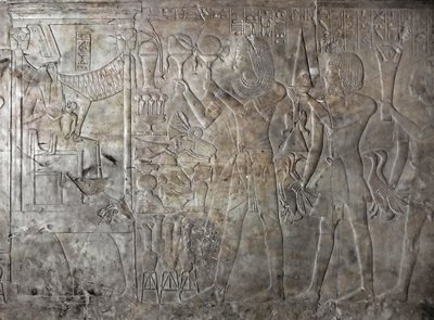 Antiquité égyptienne: relief de la tombe de Kha em Het - Egyptian 18th Dynasty