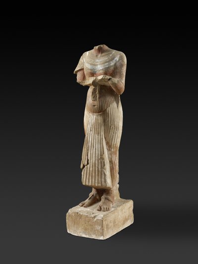 Figure du pharaon Akhenaton tenant une table d