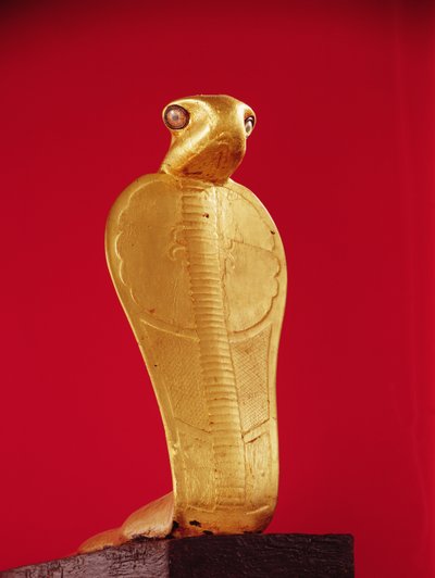Figure du cobra Netjer-Ankh, tirée de la tombe de Toutankhamon (vers 1370-1352 av. J.-C.) Nouveau Royaume - Egyptian 18th Dynasty