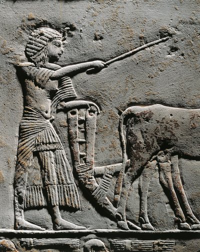 Horemheb labourant la terre dans les Champs d