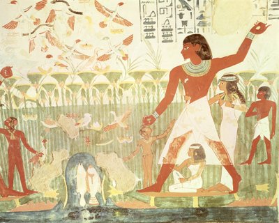 Chasse et pêche, de la tombe de Nakht, Nouvel Empire - Egyptian 18th Dynasty