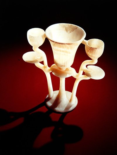 Lampe en forme de trois fleurs de lotus, de la tombe de Toutankhamon, Nouvel Empire - Egyptian 18th Dynasty