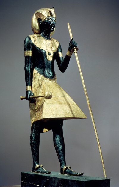Statuette grandeur nature du roi, de la tombe de Toutankhamon (c.1370-52 av. J.-C.) Nouveau Royaume - Egyptian 18th Dynasty