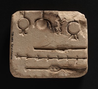 Moule en calcaire pour le moulage de bijoux en métal, Nouveau Royaume - Egyptian 18th Dynasty