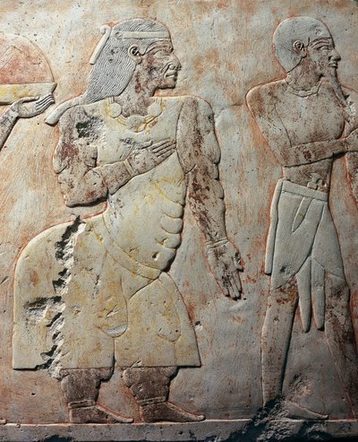 Reine de Pount, (détail), scène représentant l