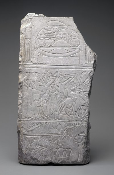 Relief de pleureuses et de repas funéraires, Nouvel Empire, vers 1340 av. J.-C. - Egyptian 18th Dynasty