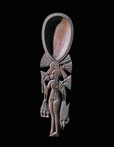 Cuillère pour tenir la crème de visage ... - Egyptian 18th Dynasty