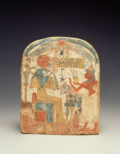 Stèles représentant le défunt devant Horus, de Louxor, Nouvel Empire - Egyptian 18th Dynasty