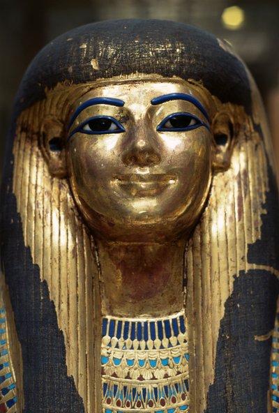Masque mortuaire de Tjuya, de la tombe de Yuya et Tjuya, Vallée des Rois, Égypte, civilisation égyptienne, Nouvel Empire, XVIIIe dynastie - Egyptian 18th Dynasty