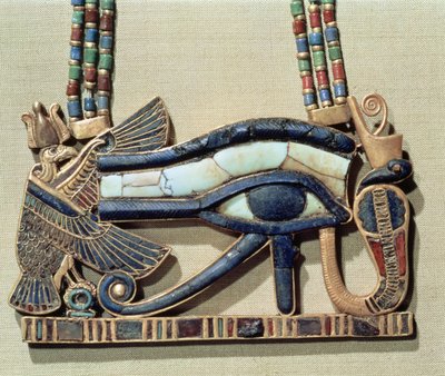 Pectoral œil de Wedjet, de la tombe de Toutankhamon - Egyptian 18th Dynasty