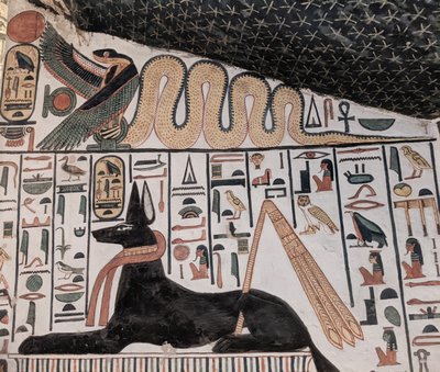 Anubis et cobra - Egyptian 19th Dynasty