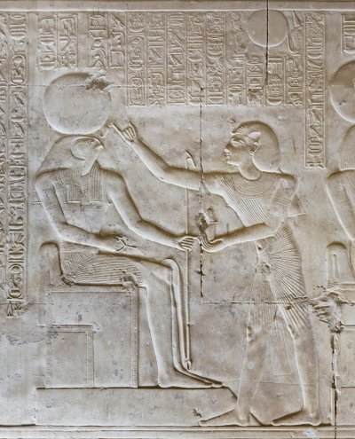Bas-relief, temple de Séthi Ier, Abydos, Égypte - Egyptian 19th Dynasty