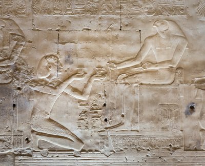 Bas-relief, temple de Séthi Ier, Abydos, Égypte - Egyptian 19th Dynasty