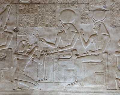 Bas-relief, temple de Séthi Ier, Abydos, Égypte - Egyptian 19th Dynasty