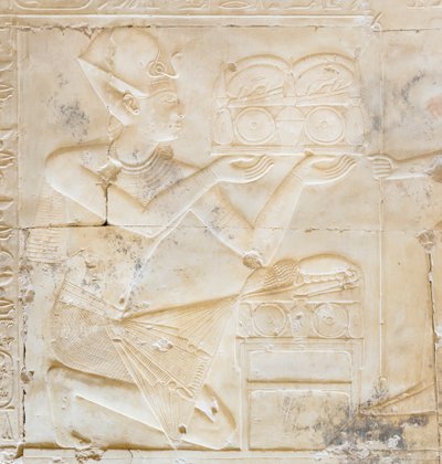 Bas-relief, temple de Séthi Ier, Abydos, Égypte - Egyptian 19th Dynasty