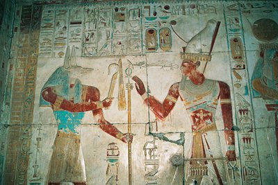 Égypte, Abydos, Temple du pharaon Séthi Ier, chapelle d