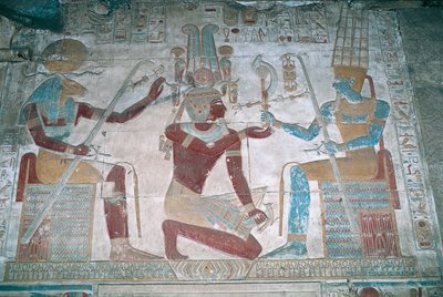 Égypte, Abydos, Temple du pharaon Séthi Ier, chapelle d