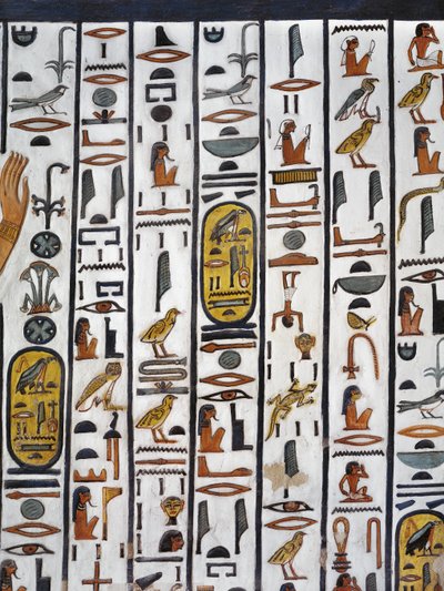 Égypte, Thèbes, Louxor, Vallée des Reines, Tombe de Néfertari, peinture murale dans la chambre funéraire de la 19e dynastie - Egyptian 19th Dynasty