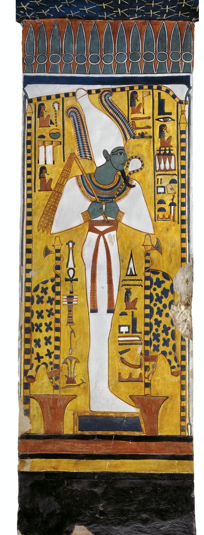Égypte, Thèbes, Louxor, Vallée des Reines, Tombe de Néfertari, peinture murale d