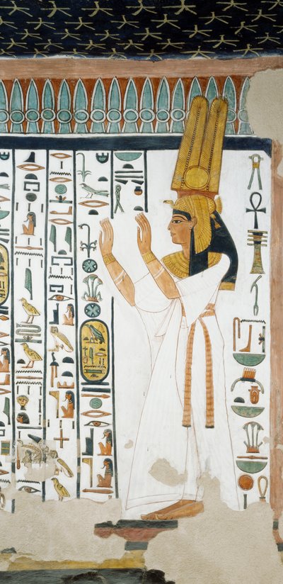 Nefertari devant la première porte du Royaume d