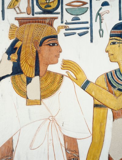 Néfertari rencontre la déesse Isis - Egyptian 19th Dynasty