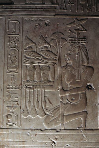 Relief, Salle hypostyle, Temple de Séthi Ier - Egyptian 19th Dynasty