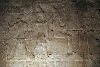 Relief, Temple de Séthi Ier, Abydos, Égypte, civilisation égyptienne, Nouvel Empire, Dynastie XIX - Egyptian 19th Dynasty